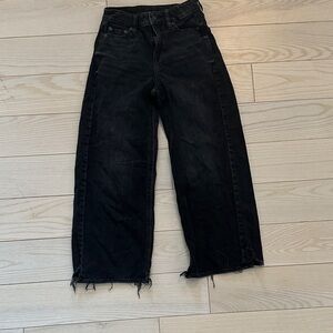 American Eagle Outfitters Black Wide Leg Jeans